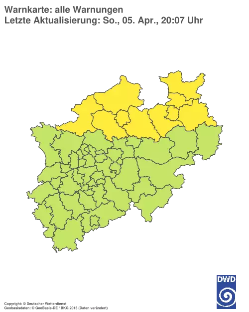 Aktuelle Wetterwarnungen für %region%