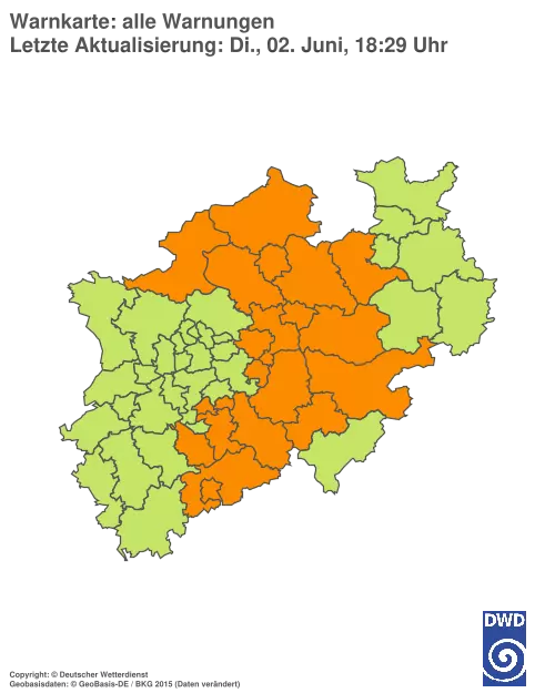 Aktuelle Wetterwarnungen für %region%