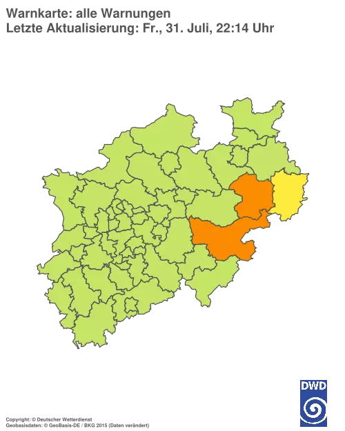 Aktuelle Wetterwarnungen für %region%